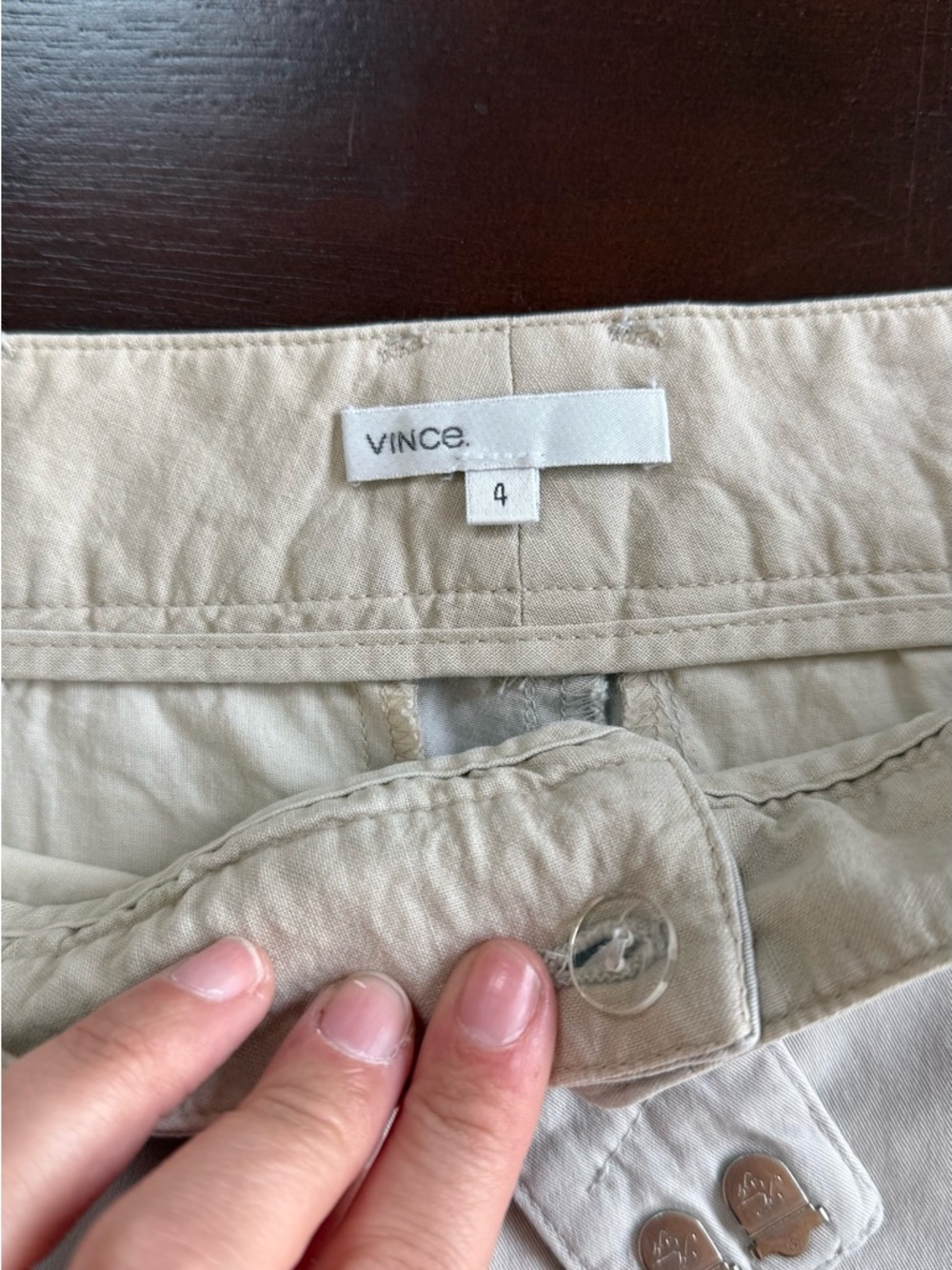 Vince Light Gray Straight-Leg Chinos - Picture 3 of 5